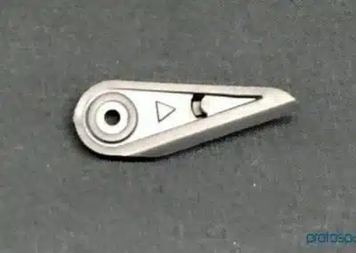 a metal object with a hole