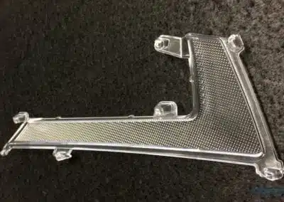 a plastic object with clear plastic parts