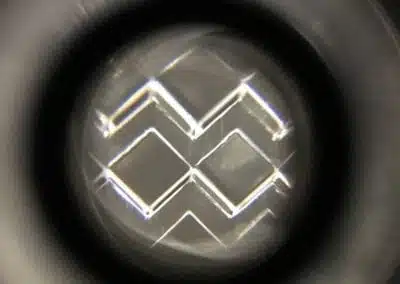 a close up of a glass