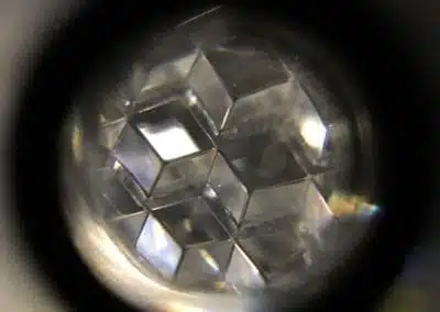 a close up of a lens