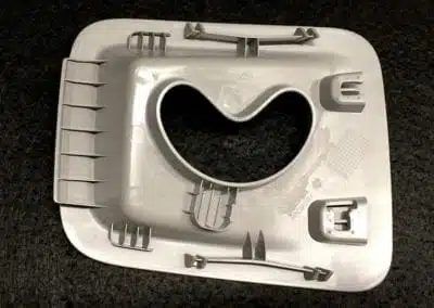 a plastic object with a hole